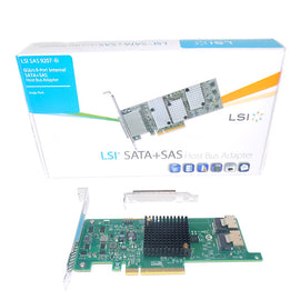LSI LSI00301 (9207-8i) PCI-Express 3.0 x8 Low Profile SATA / SAS Host Controller Card